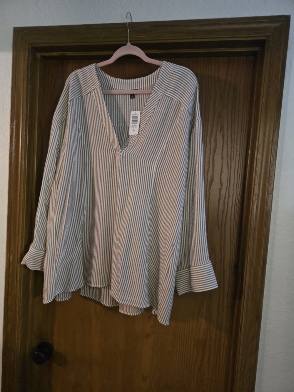 torrid Striped V-Neck Tunic